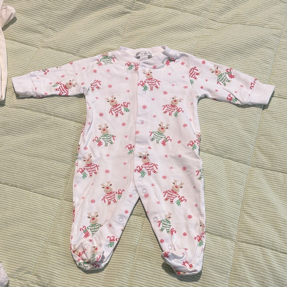 Kissy Kissy Reindeer Footie 0-3 m